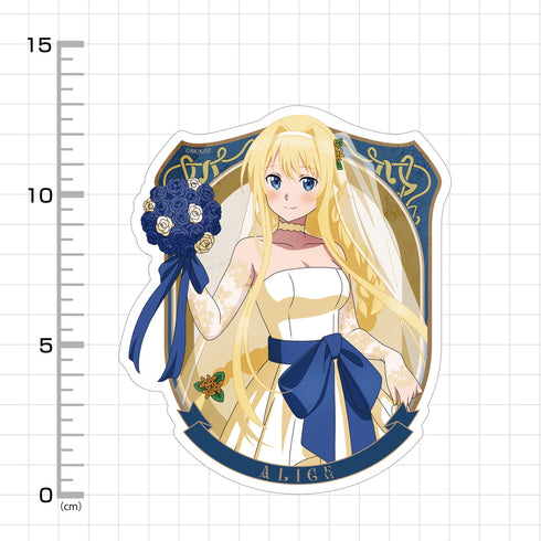 『ソードアート・オンライン』描き下ろし アリス 屋外対応ステッカー ウェディングドレスVer.